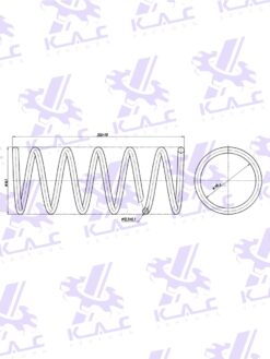 Пружина передней подвески STANDARD для а/м Hyundai GETZ (2 шт.) — изображение 3